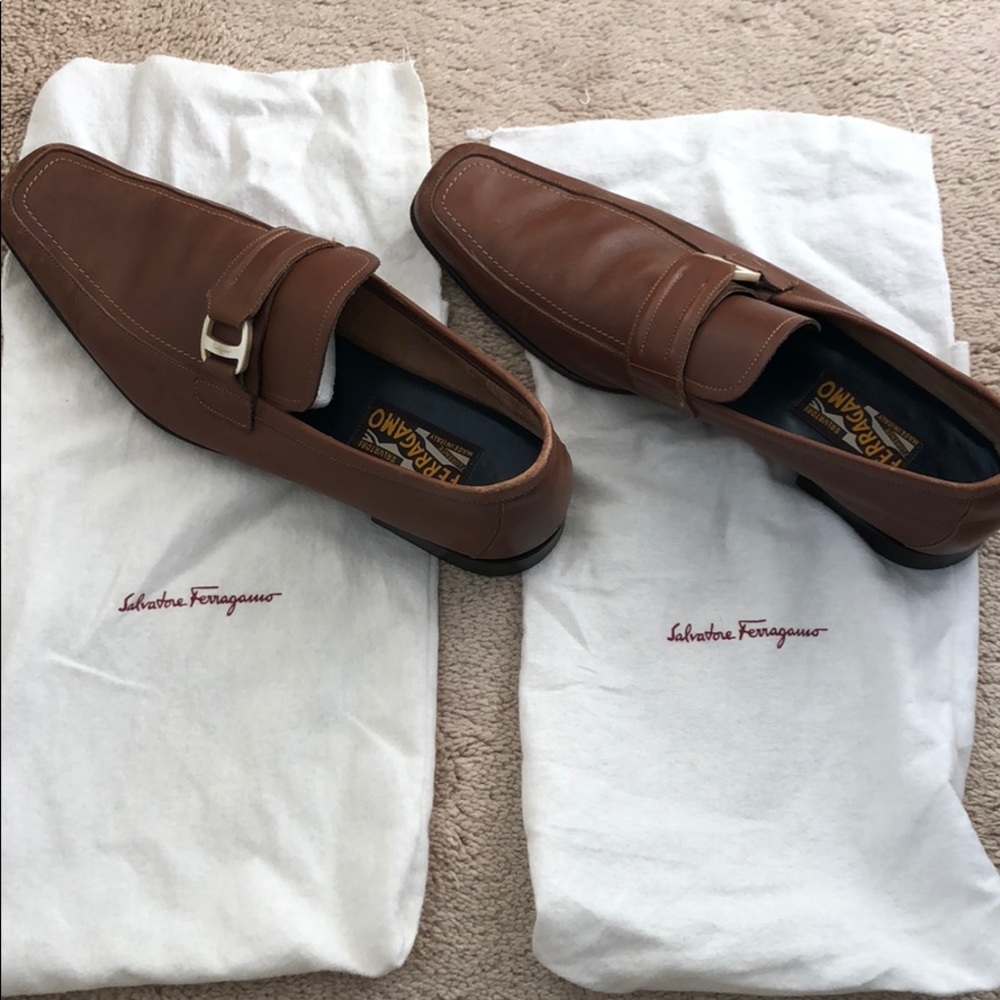 Salvatore Ferragamo brown shoes
